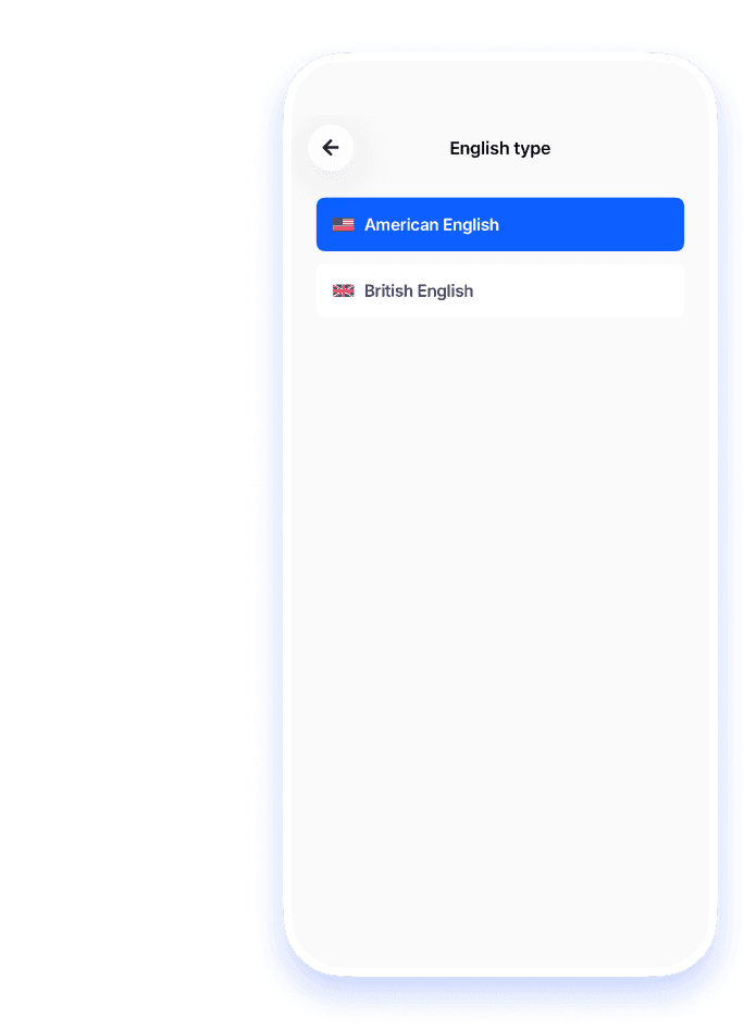 Choose your English type
