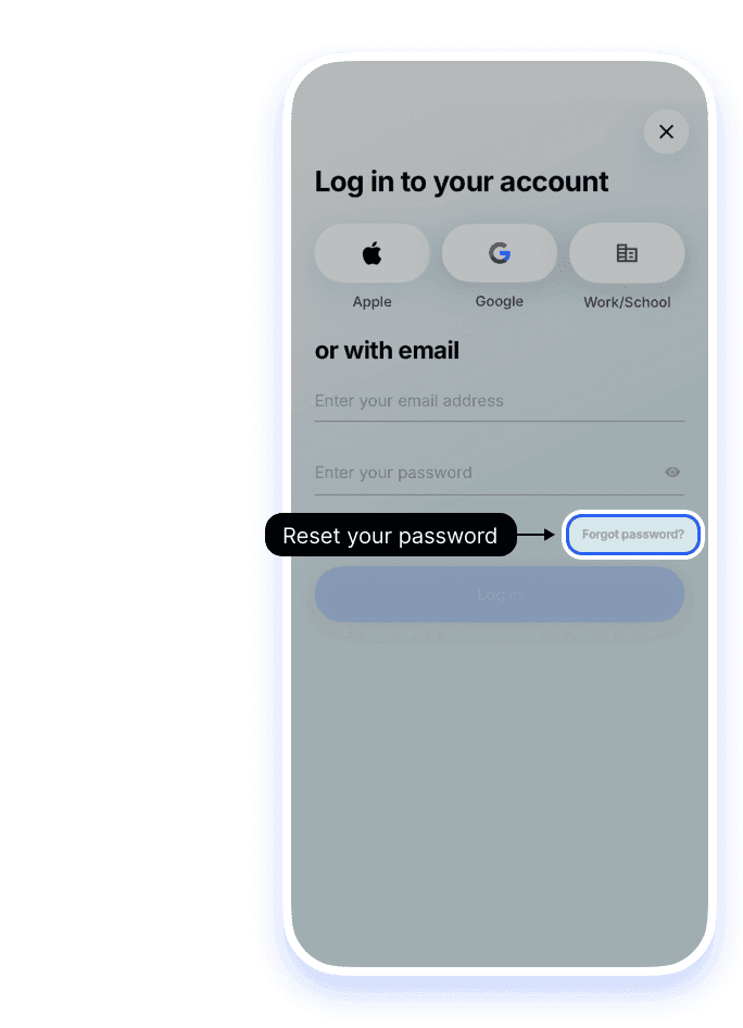 If you signed up with Apple or Google
